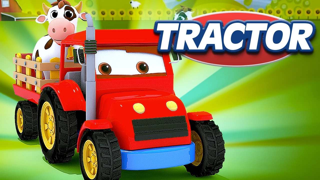 appMink build a Tractor  farm machine cartoon for children