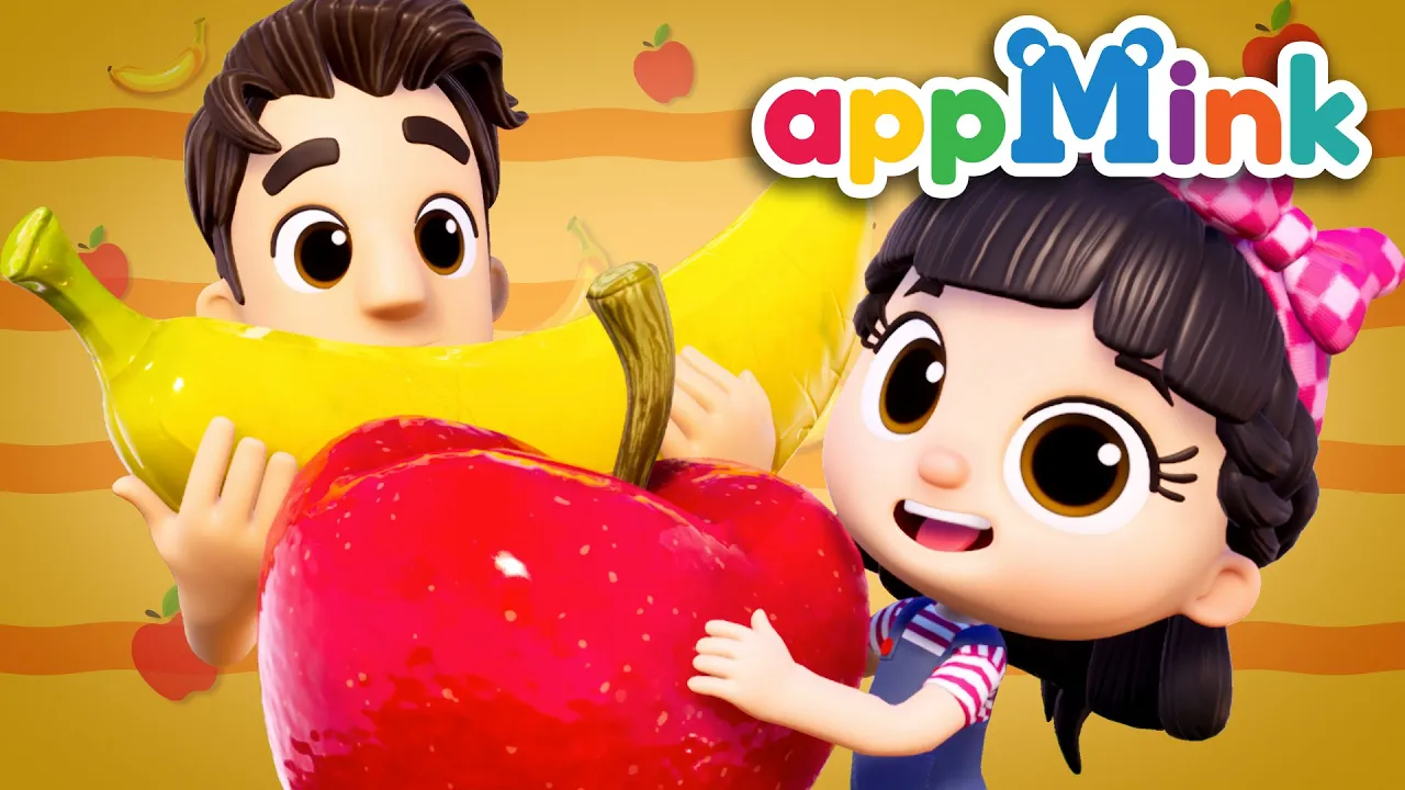 Apple and Banana Song  Kid eats healthy fruits  Eat fruits Song  Nursery Rhymes by appMink