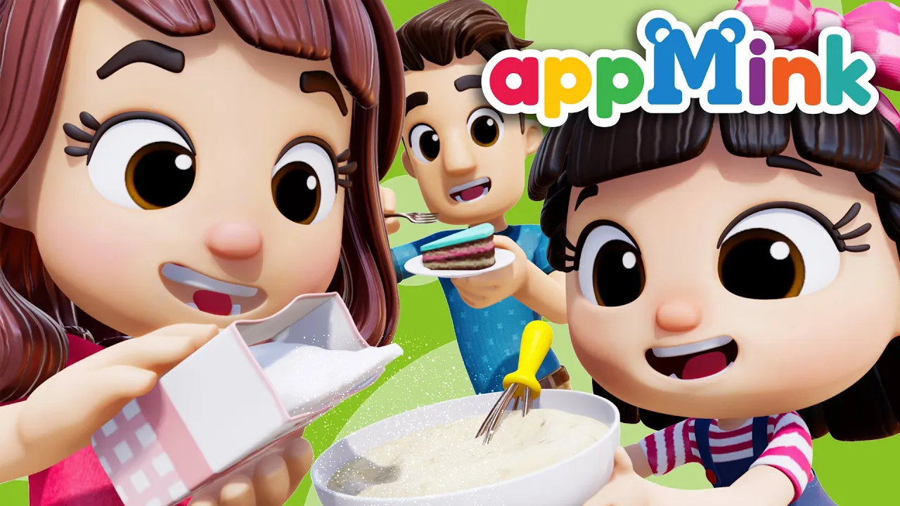 Pat A Cake  Cooking Song  Nursery Rhymes by appMink